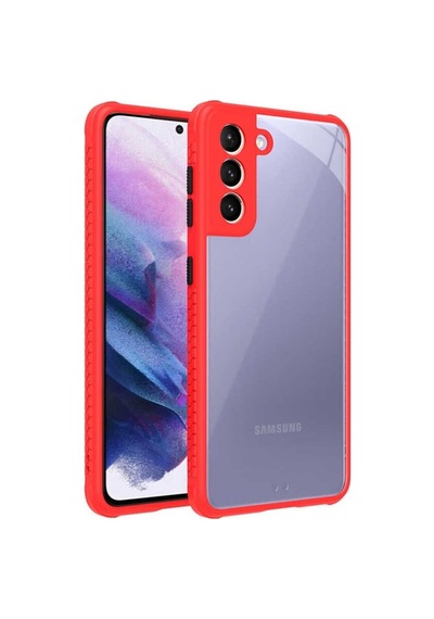 Galaxy S21 Kılıf Zore Kaff Kapak Kırmızı