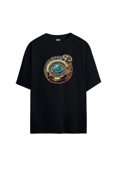 Ogc Pusula Oversize Unisex T-shirt Siyah
