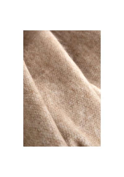 Scala Bej Tüylü Throw Battaniye 130x170