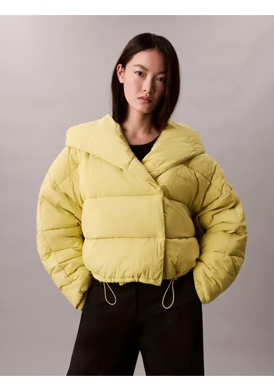 Calvin Klein Blanket Jacket Yeşil Kadın Mont