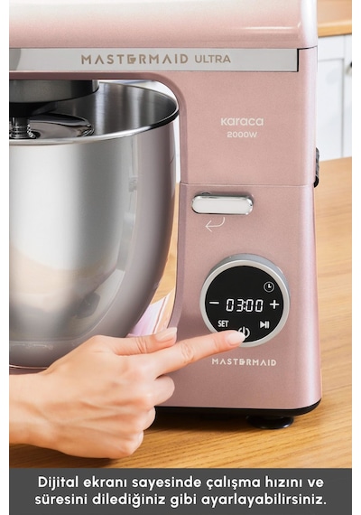 Karaca Mastermaid Chef Ultra D2000 W Dijital Ekranlı Hamur Yoğurma Makinesi