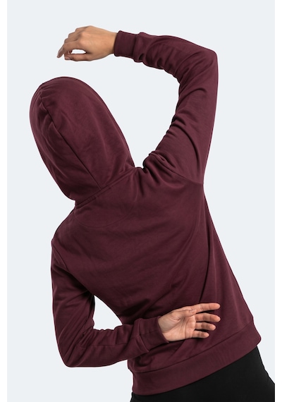 Slazenger Sera I Kadın Fermuarlı Bordo Sweatshırt