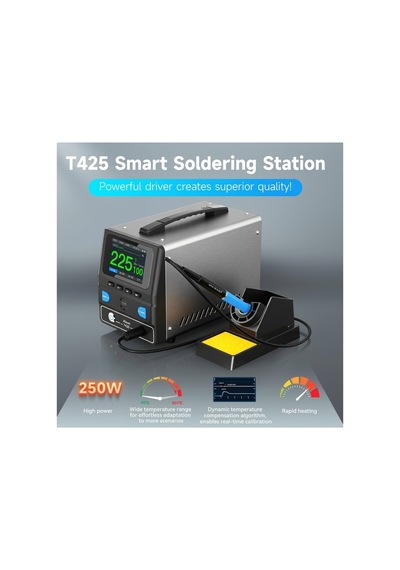 T425 250w Endüstriyel Akıllı Havya İstasyonu - 938184159