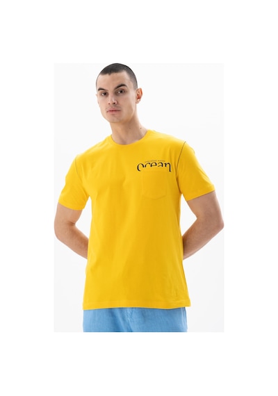 AR-MA Arma Erkek Regular Fit Bisiklet Yaka Tişört Y25344405501 Sarı