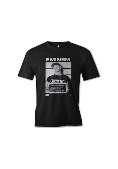 Eminem - Detroit Siyah Erkek Tshirt