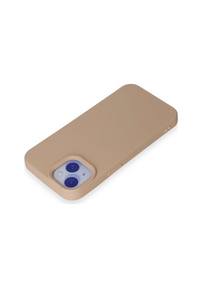 Apple, Uyumlu iPhone 15 Kılıf Nano İçi Kadife - Pudra - Aflc-877098