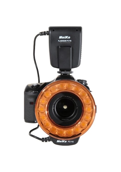 Meike FC110 Nikon Uyumlu LED Macro Ring Flaş