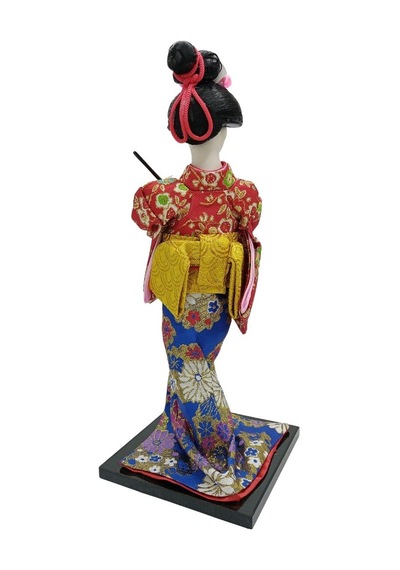 Japon Kimonolu Geyşa Bebek Kabuki Biblo 30 Cm No.11 Anime