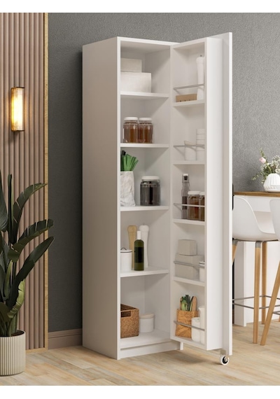 Kuzeylife Novensa Çok Amaçlı Erzak-kiler Dolabı Tek Kapaklı Beyaz Beyaz Kuzeylife Novensa Çok Amaçlı Erzak-kiler Dolabı Tek Kapaklı Beyaz Beyaz