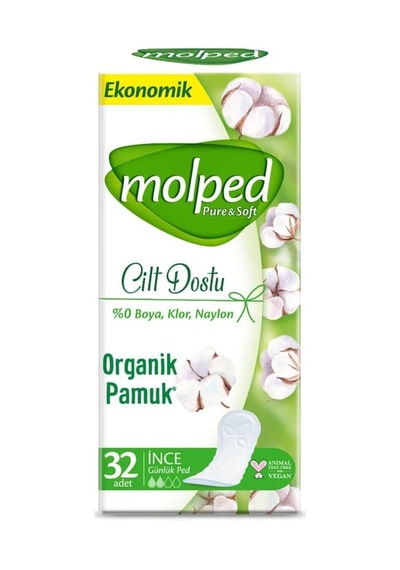 Molped Pure&soft Eko Günlük Ped 32'li 16'li Paket