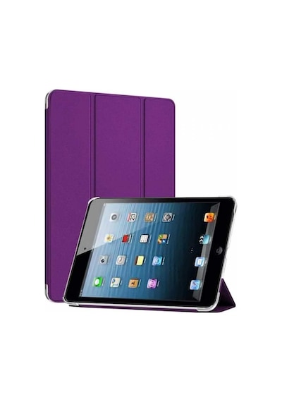 Apple Uyumlu iPad Mini 2 / Mini 3 Smart Cover Stand Arkası Şeffaf Tablet Kılıfı Kapaklı Kılıf