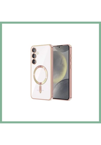 Bşkvirgo Samsung Galaxy S24 Uyumlu Kılıf Kross Magneticsafe Kapak - Rose Bsk2026