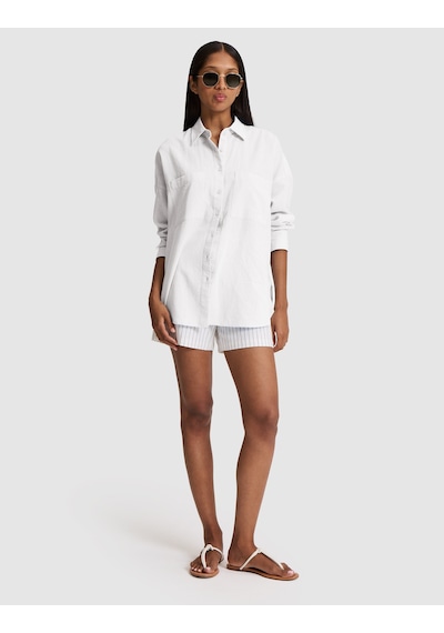 Pierre Cardin Kadın Beyaz Gömlek Desenli 50328624-vr013