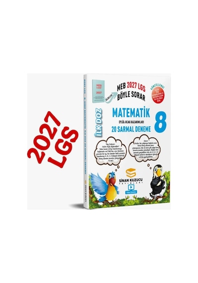 Sinan Kuzucu Yayınları 2027 8. Sınıf İlk Doz Matematik Sarmal Deneme Lgs Sınavına Hazırlık