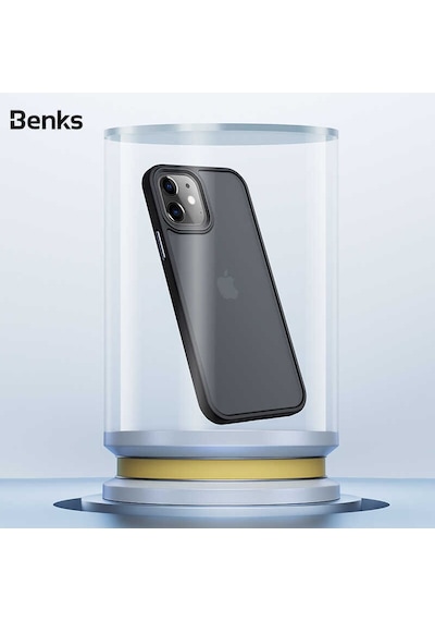 Benks Apple Uyumlu iPhone 12 Mini Kılıf Arkası Mat Buzlu Benks Hybrid Kapak ZORE-218641