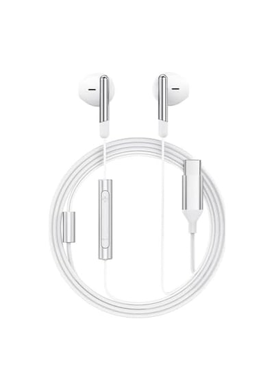 Acefast Usb-c Kablolu Mikrofonlu Kulaklık Uzaktan Kumandalı Type-c Kulaklık 1.2 Metre - Beyaz - L3