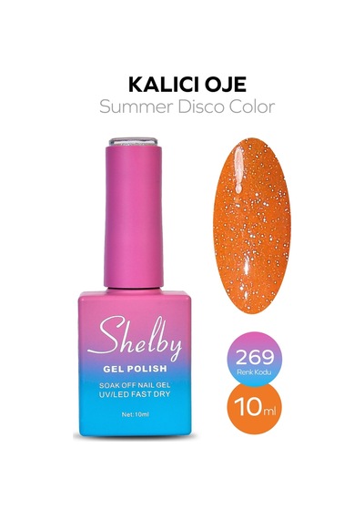 Shelby 10 Ml. A269 Disko Yaz Renk Kalıcı Oje