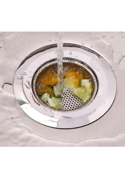2 Adet 11.5 Cm Büyük Boy Paslanmaz Çelik Lavabo Süzgeci -evye Süzgeç 11.5 Paslanmaz Çelik Diğer