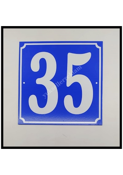 Kapı Numarası 20X20 Cm, Bina, Apartman, Işyeri Numarası (471501963)