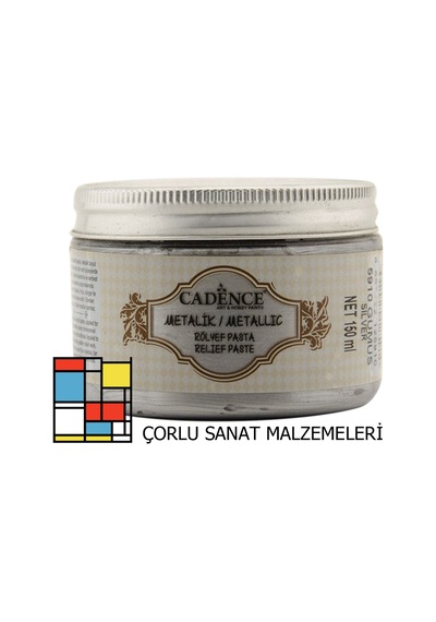 Metalik Rölyef Pasta 5910 Gümüş 150Ml
