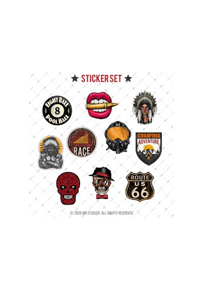 Bdls23 Küçük Boy 10lu Sticker Seti