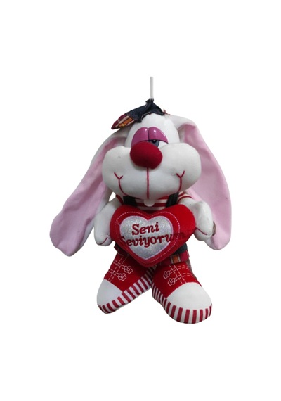 Peluş Sevimli Tavşan Sesli Uzun Kulaklı 25 CM