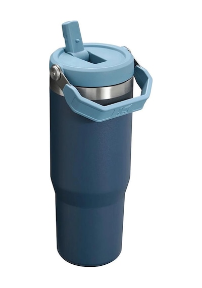 Stanley The Iceflow Flip Straw Pipetli Termos Bardak - Stanley 0327 - 0.89 L - Lacivert - Mavi Stanley The Iceflow Flip Straw Pipetli Termos Bardak - Stanley 0327 - 0.89 L - Lacivert - Mavi