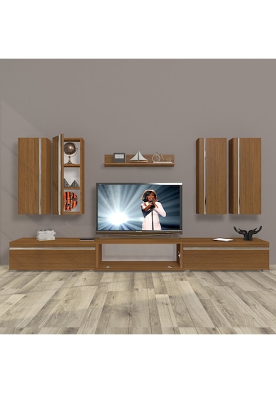Decoraktiv Eko 8d Mdf Tv Ünitesi Tv Sehpası Ceviz