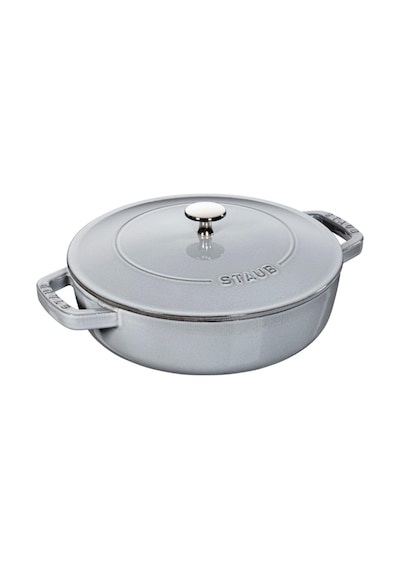 Staub 405114710 Saute Pan Chıstera Lıd Round 24 Cm Gri Renkli