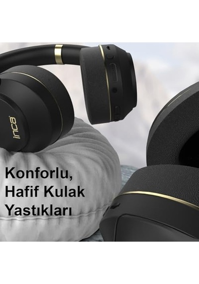 Ibk-503s Kablosuz 5.3 Bluetooth Hafıza Kart Destekli Kulak Üstü Kulaklık Siyah 400mah 12 Saat Pil Ömrü Bluetooth M