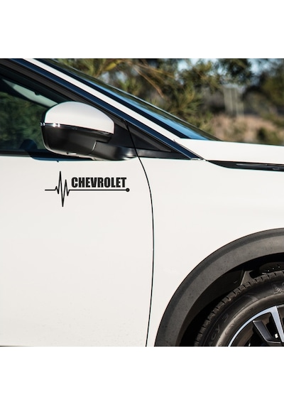 Chevrolet Impala Sticker Sol Sağ Yan Ayna Altı Araç Markalı St