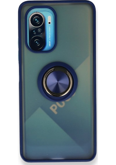 Xiaomi Redmi K40 Pro Kılıf Montreal Yüzüklü Standlı Silikon Kılıf