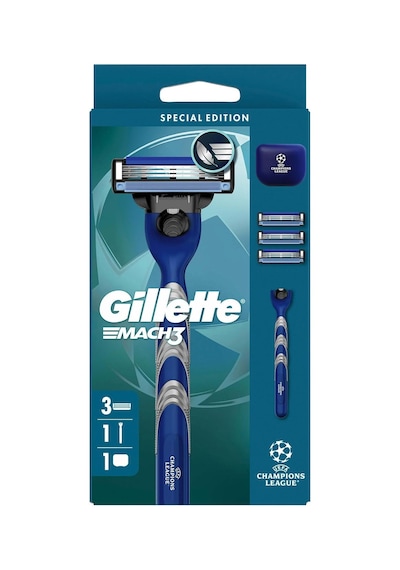 Uefa Champions League Special Edition Mach3 Erkekler İçin Tıraş Makinesi,3-bıçaklı Diğer