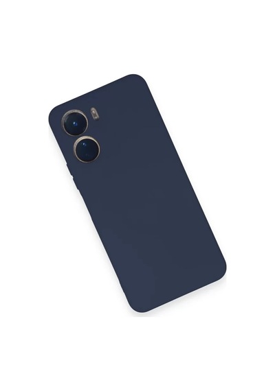 Newface Vivo Y16 Kılıf Nano İçi Kadife Silikon - Lacivert