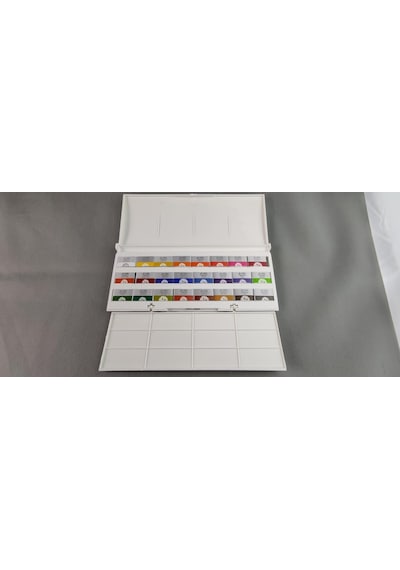 Afra Artists Water Colours Sulu Boya Tablet Seti 24'lü 3x2cm Tam Tablet Çok Renkli