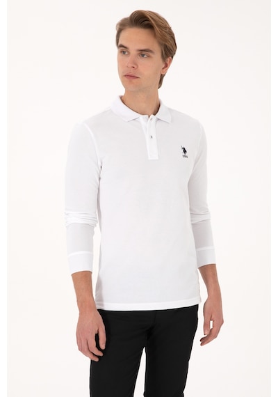 U.S. Polo Assn. Erkek Beyaz Basic Sweatshirt 50307687-VR013