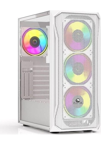 Gamebooster GB-T005MW Mid Tower Gaming Kasa Beyaz