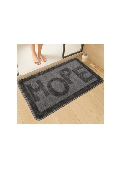 Doğal Kaymaz Taban Banyo Paspas Uzun Ömürlü Yumuşak Dokulu Su Emici Yıkanabilir Hope 60x100 Antrasit