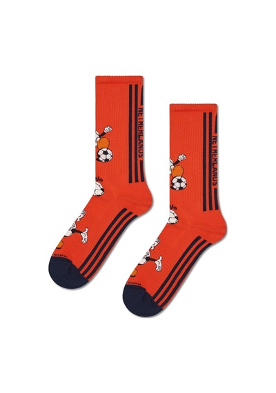 Happy Socks Team Netherlands Football Günlük Unisex Çorap Çok Renkli