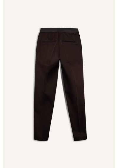 Defacto Sigaret Normal Bel Düz Paça Saten Pantolon J8743az26spbn220 Kahve-bn220