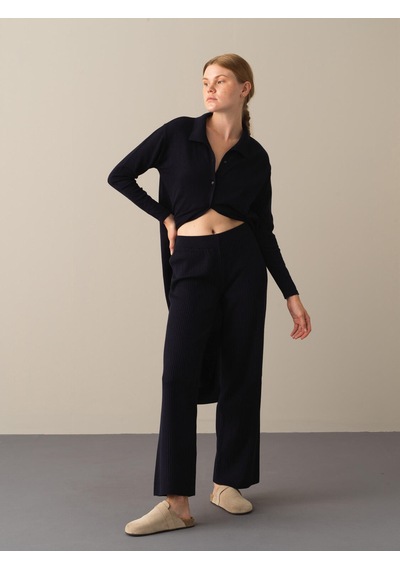 Xint Lacivert Regular Fit Pamuklu Triko Pantolon 850861