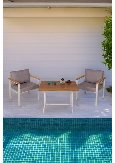 Neokas Balkon Mobilyası, Bahçe Takımı, 1+1+masa, Kafe Koltuğu, Bekleme Alanı Koltuğu Beyaz Neokas Balkon Mobilyası, Bahçe Takımı, 1+1+masa, Kafe Koltuğu, Bekleme Alanı Koltuğu Beyaz