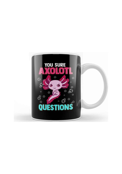 Cute & Funny You Sure Axolotl Questions Pun Kupa Bardak Porselen Karışık