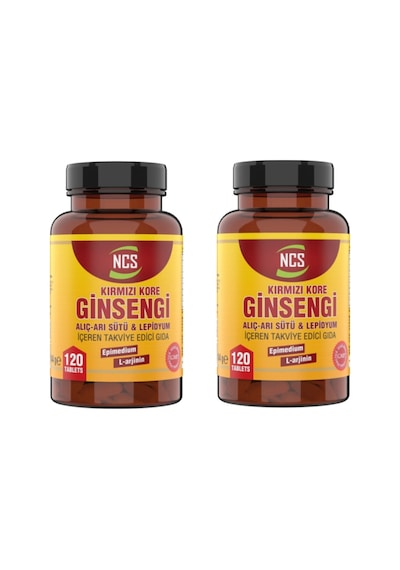 Kırmızı Ginseng Alıç Arı Sütü Lepidyum 120 Tablet 2 Kutu 240 Tablet