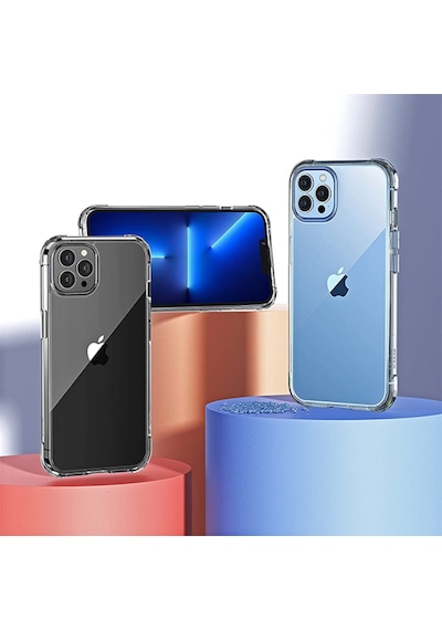 Apple Uyumlu iPhone 13 Pro Max 6.7Inç Shockproof Darbe Emici Silikon Kilif 124789779