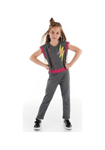 Denokids Mushi Girl Gang Kız Çocuk Salopet Çok Renkli