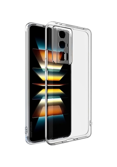 Poco F5 Pro Uyumlu Silikon Kılıf - Pastel Renk Tonu Kamera Korumalı Esnek Kapak - Şeffaf