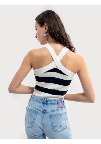Loft Crop Kadın Top Lf2035982 Q1.v1 Lacivert