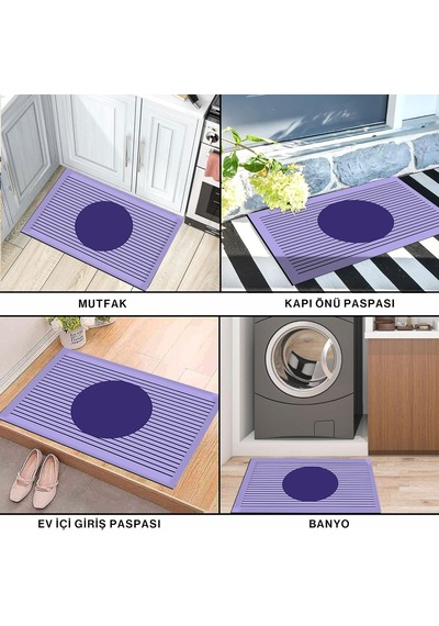 Monnhein Kapı Önü Paspası - Modern Ve Şık Kapı Paspası / Ev, Ofis Ve Dış Mekân Kullanımı İçin Lavender H Çok Renkli