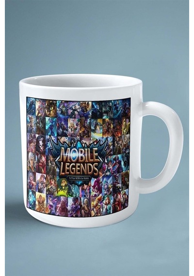 Mobile Legends Mobil Oyun Baskılı Kupa Bardak Çift Taraflı Baskı Kişiye Özel Model 5 Çok Renkli